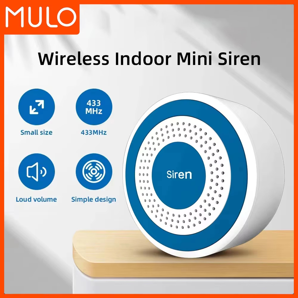 Sim Gsm Alarm - MULO Mini sirena de alarma inalámbrica