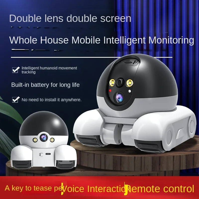 Cámara IP de 2MP, 5G, WiFi, cá - Home Security Robot reseña y precio