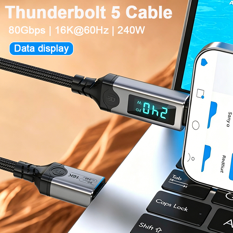 Cable USB Tipo C Thunderbolt 5 - Home Security Robot reseña y precio