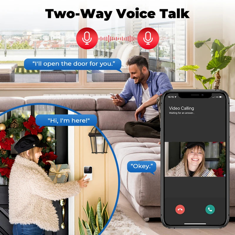 Videoportero WiFi Tuya, Cámara - Home Security Front Door Camera reseña y precio