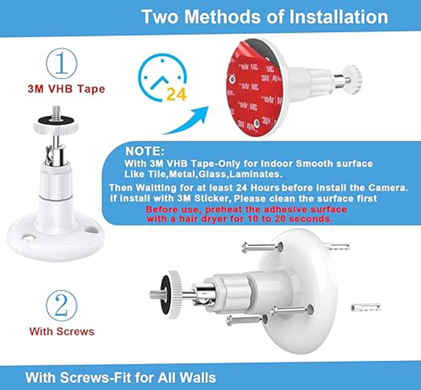 2 paquetes de soporte de pared - Eufy Camera E220 reseña y precio