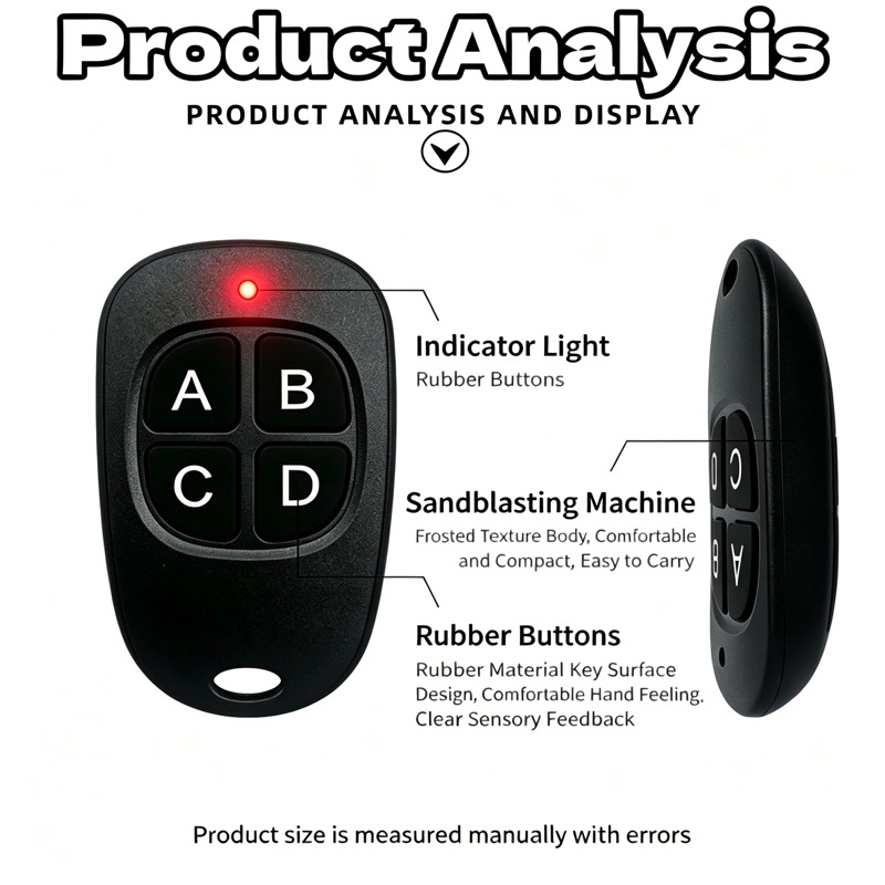 Control Remoto de 433MHz, Cont - Home Security Front Door Camera reseña y precio