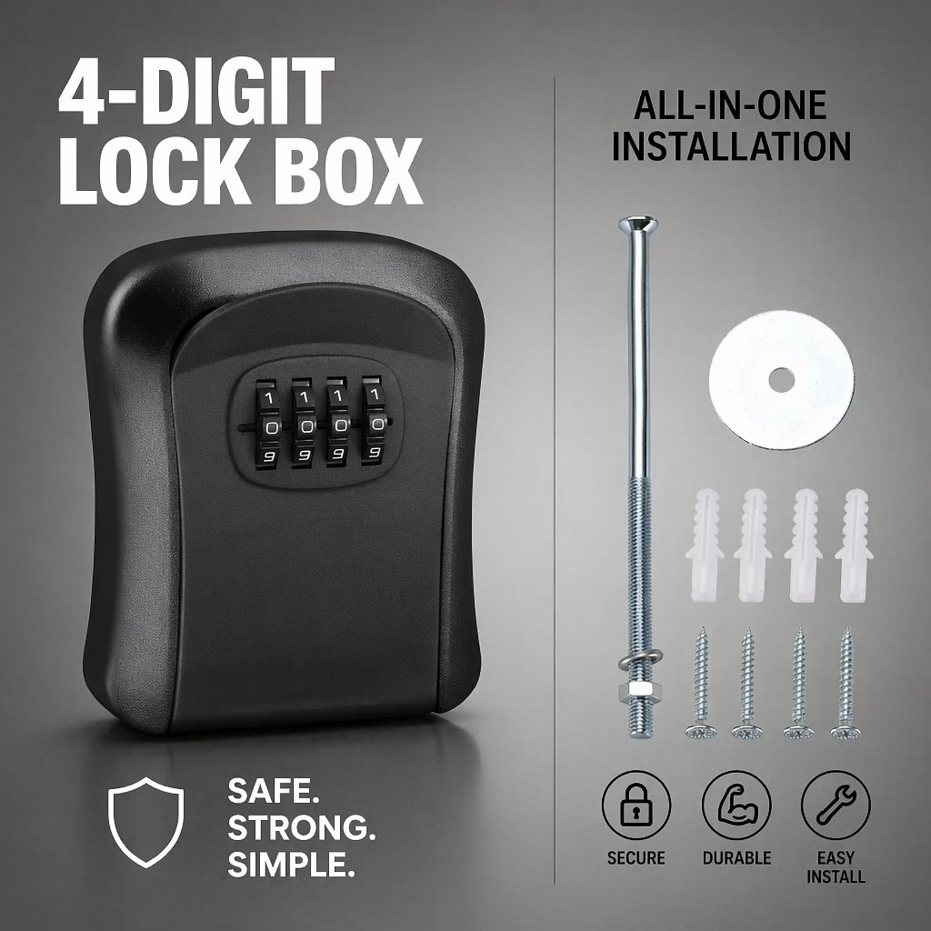 Caja de almacenamiento de llav - Home Security Box reseña y precio