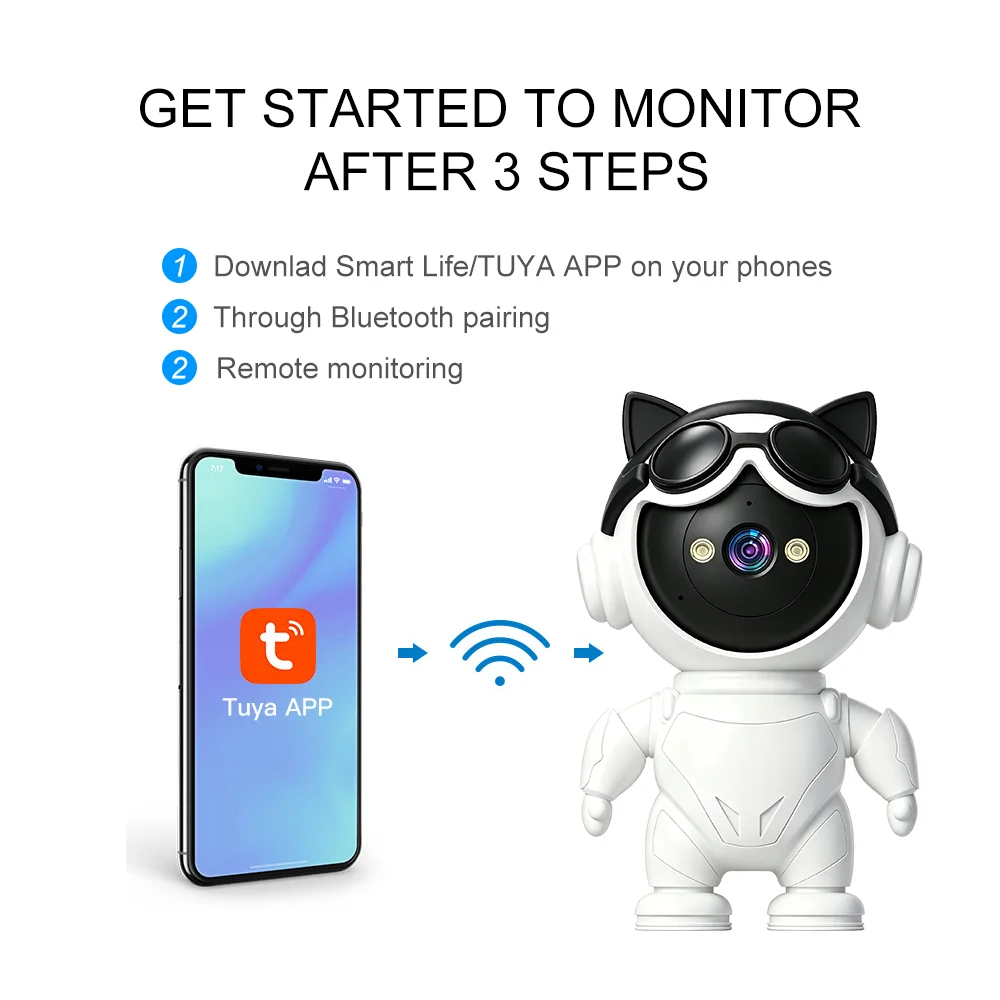 Cámara IP Inalámbrica Intelige - Home Security Robot reseña y precio